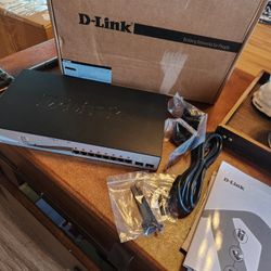 D-link 10 Port Gigabit Smart Switch.