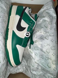 Green Lottery Dunk Lows Size 7.5M