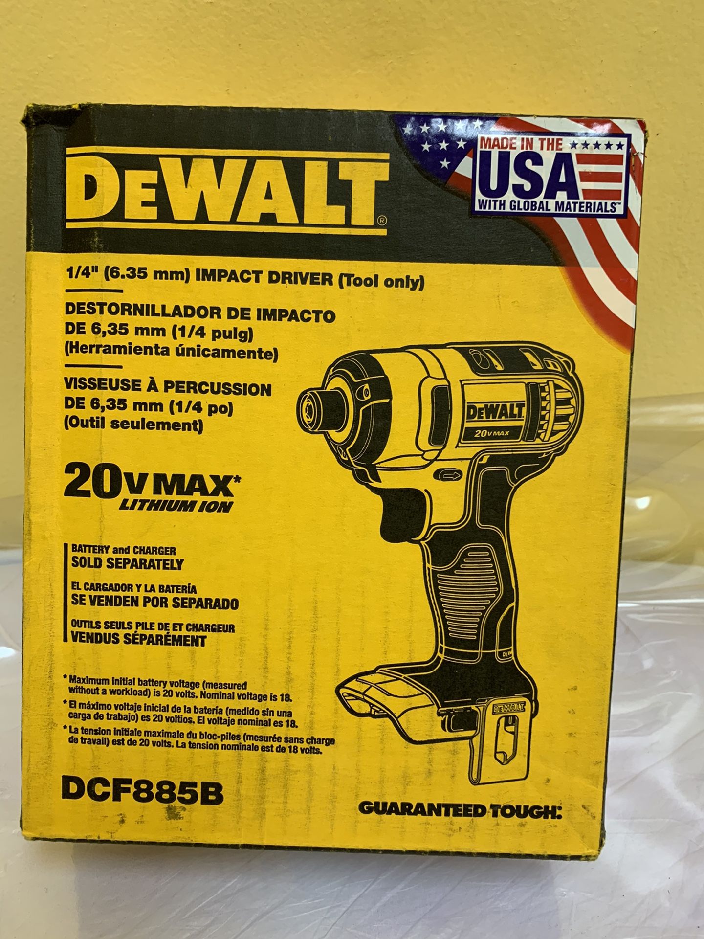 Dewalt 20-Volt MAX Lithium-Ion Cordless 1/4 in. Impact Driver (Tool-Only)