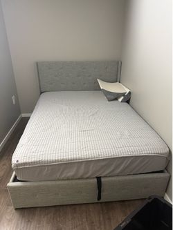 Free full size mattress, and lift up bed frame