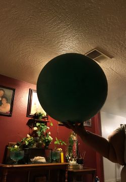 Green yoga ball