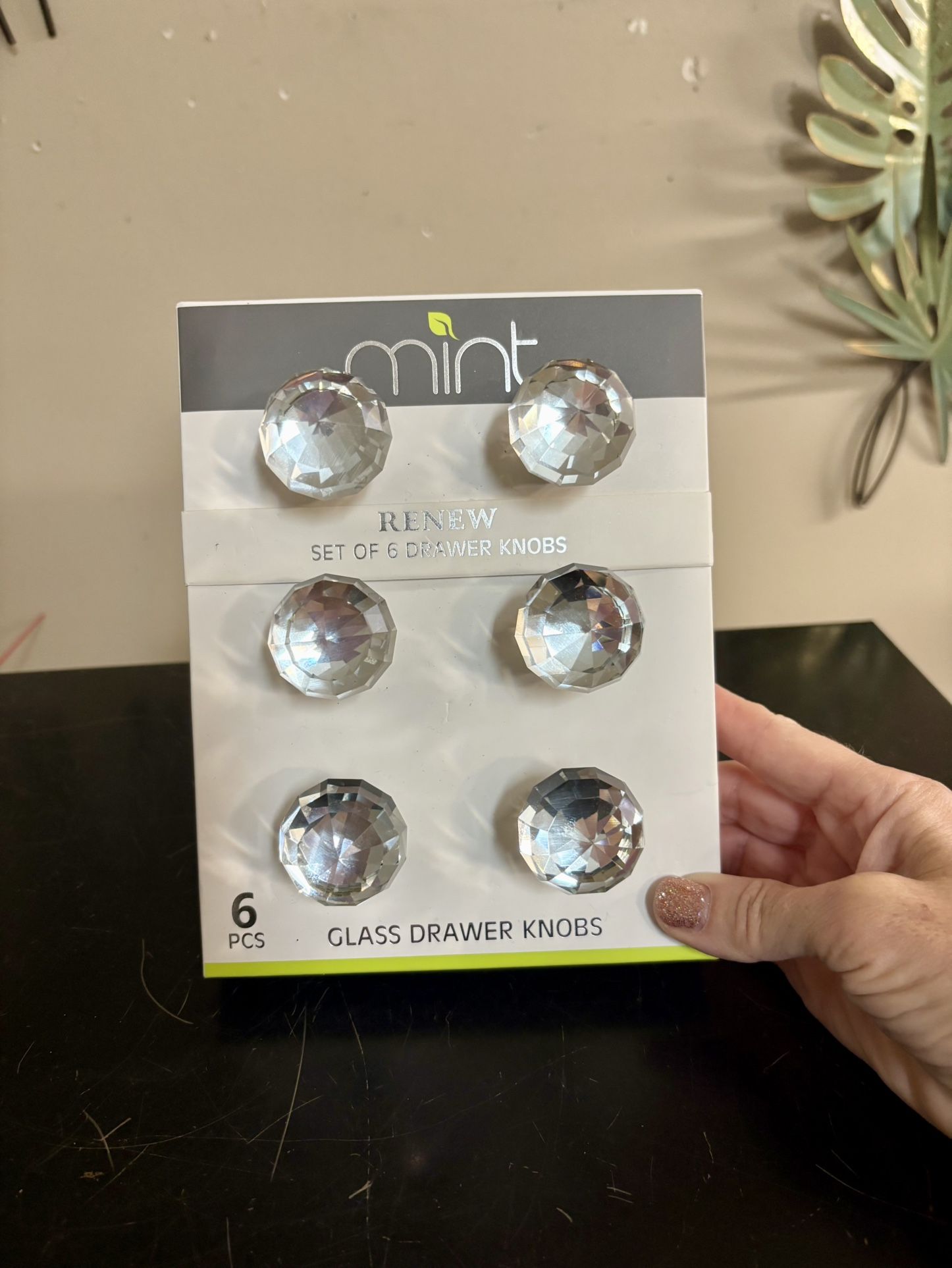 Beautiful Sparkly Glass Door Knobs NEW