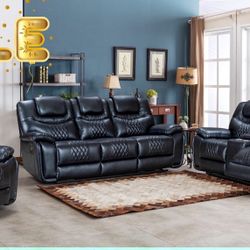 SANTIAGO BLACK LOVESEAT AND SOFA SET ONLY $1199!!