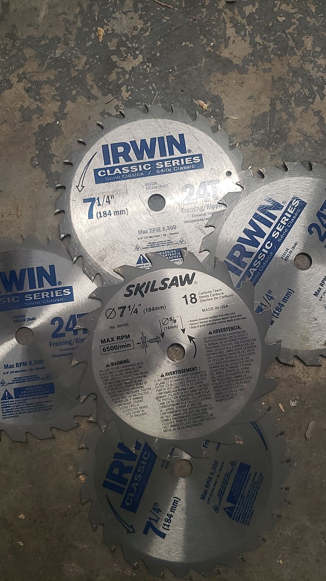 Saw blades(5)