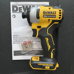 DEWALT DCF809 ATOMIC 20V MAX Li-Ion 1/4” Brushless Impact Driver (Tool Only)
