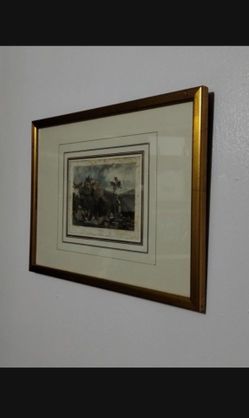 1831 FENNER SEARS & CO  - FRAMED PRINT - GENSANO / ITALY 14"×10"