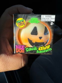 NEE DOH Jack-O-Lantern Glow in the Dark Halloween Toy