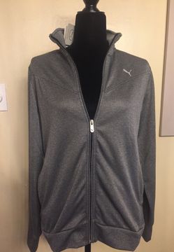 Ladies Puma gray sweater new Large