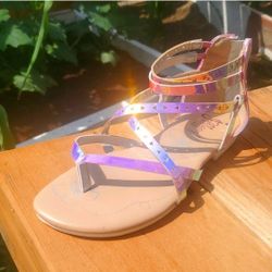 Jelly pop Holographic Gladiator Girl Sandals 