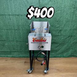 Deep Fryer | Includes 2 Baskets & Hose With Regulador | Freidora