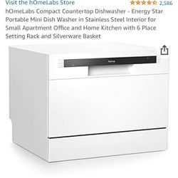 hOmeLabs  Dishwashers Countertop Portable Mini Washer- Stainless HME010033N