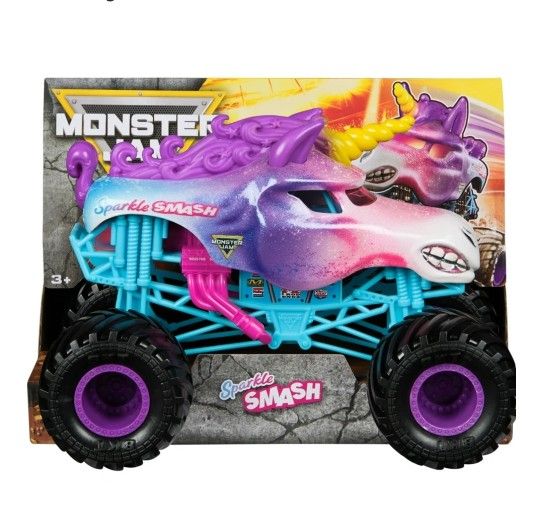 Monster Jam Sparkle Smash Die-Cast Monster Truck