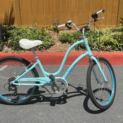 Electra Townie Step-Through Cruiser – Teal/White