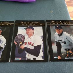 1992 Roger Clemens Career Highlight Cards