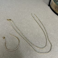 Selling Tennis Chain And Bracket 