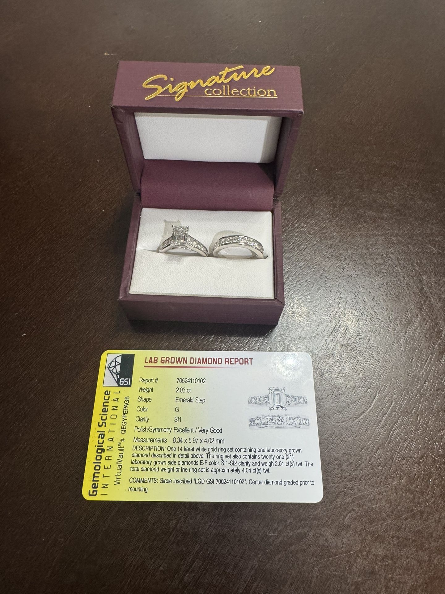 New Bridal Ring Set And Grooms Ring