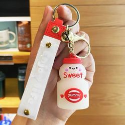 Cute keychain  cartoon key chain accessories key ring bag Backpack