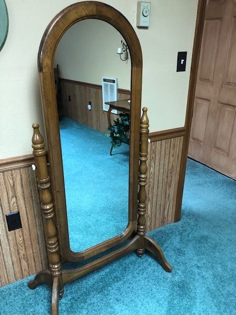 Antique Cheval Mirror