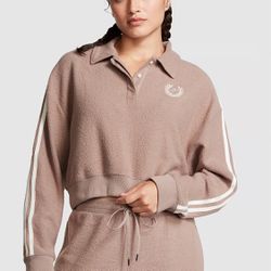   Fleece Crop Sweatshirt 