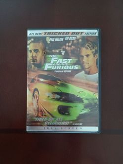 3/$10 🌟 The Fast and the Furious DVD With Paul Walker & Vin Diesel