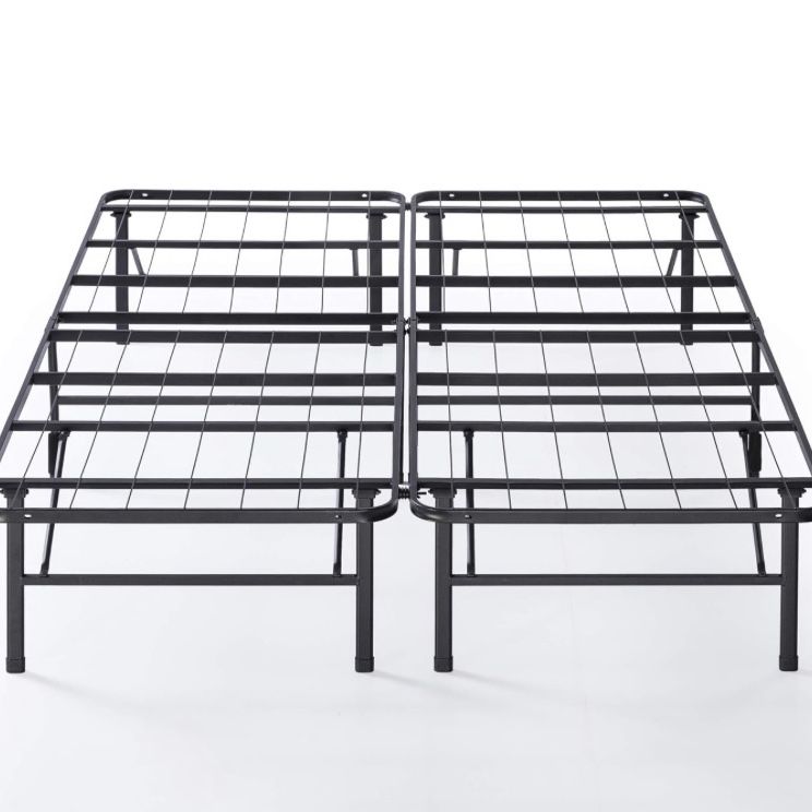 Bed frame: Full set for full or two twins; No Box Spring Needed!