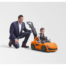 Step2 Step2 McLaren 570S Push Sports Car, Orange Toddler Toy Car For Kids Baby