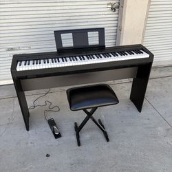 Yamaha P-45 88-Key Digital Piano Bundle with Stand and Bench