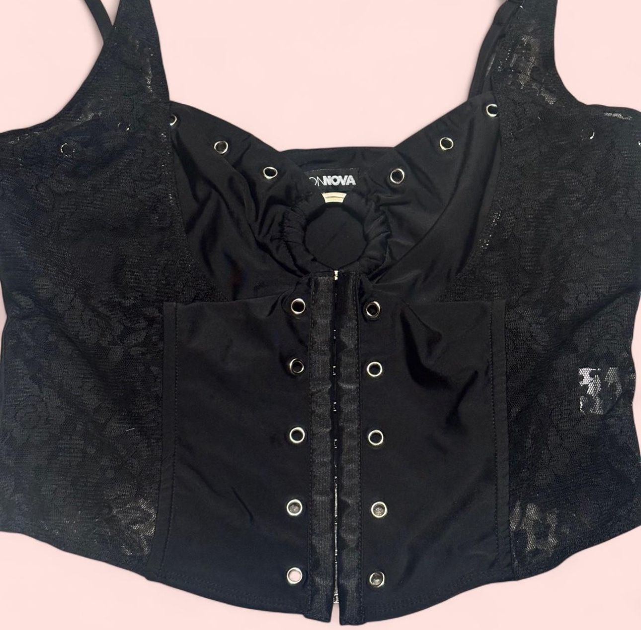 fashion nova lace corset top
