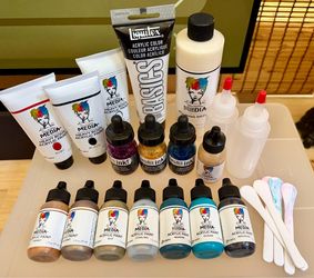 Acrylic Pouring Dina Wakely & Liquitex Supplies