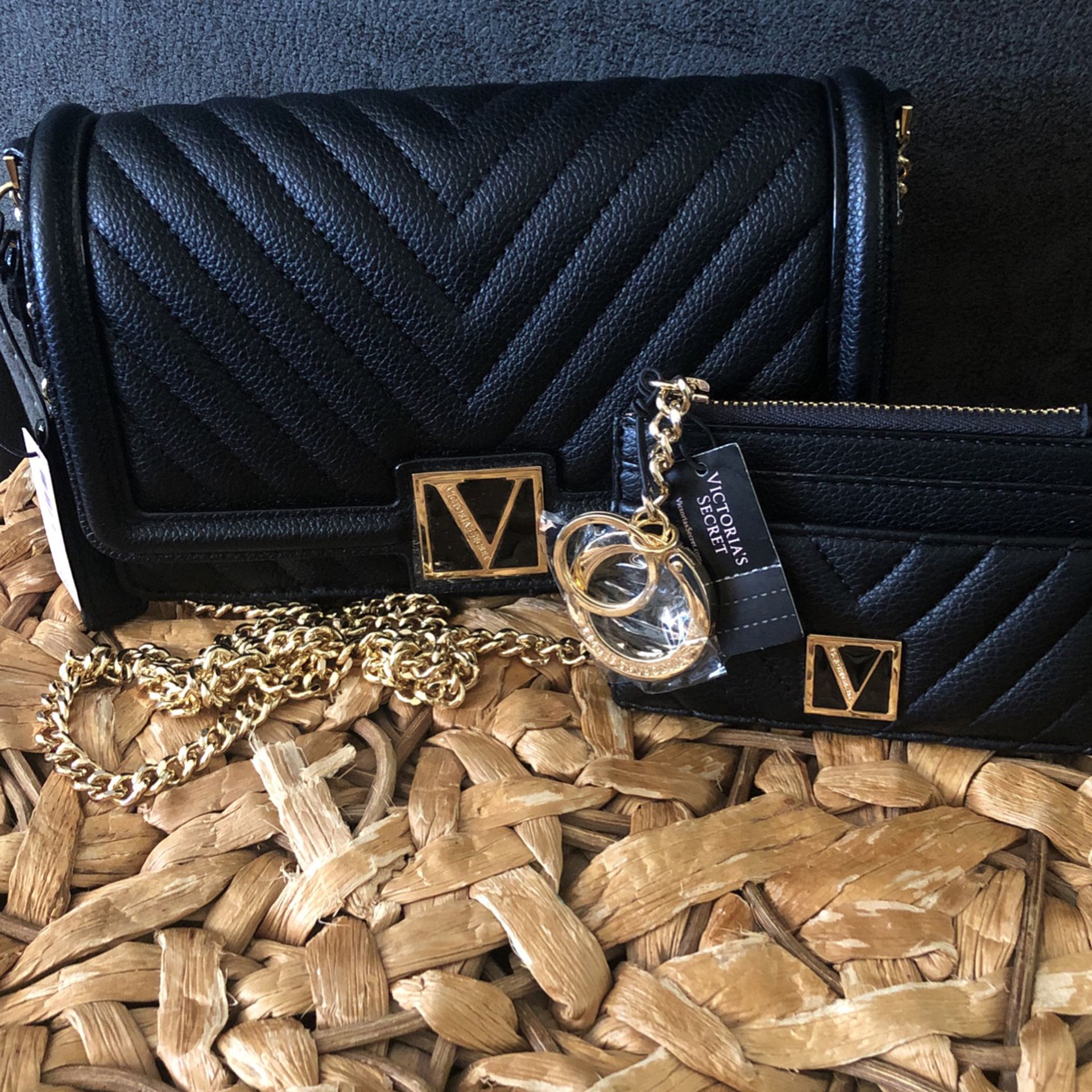 Victoria’s Secret Crossbody Bag With Victoria’s Secret Credit Card Wallet 