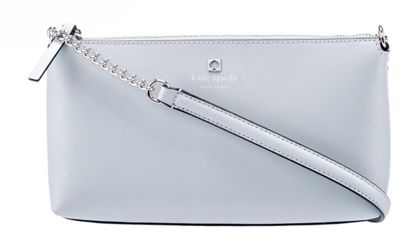 Kate Spade Declan Chain Crossbody Pale Blue Smooth Leather NWOT