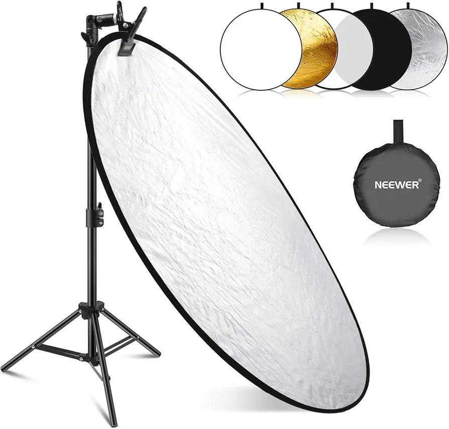 Neewer Photography Photo Light Reflector Kit Tripod Brand New In Box