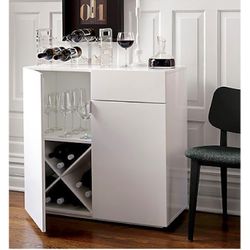 CB2 Swig Mini Bar – White