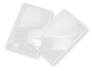 Carson 2.5x Power Credit Card Size Magnifiers (WM-01) with 6x Spot Lens, Twin Pack