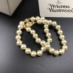 NEW Vivienne Westwood Double Layer Pearl Bracelet