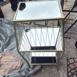 Mirror End Table