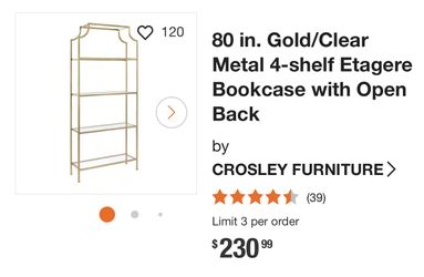 Gold Book Shelf