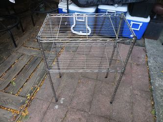 2 TIER CHROME SHELF / STAND