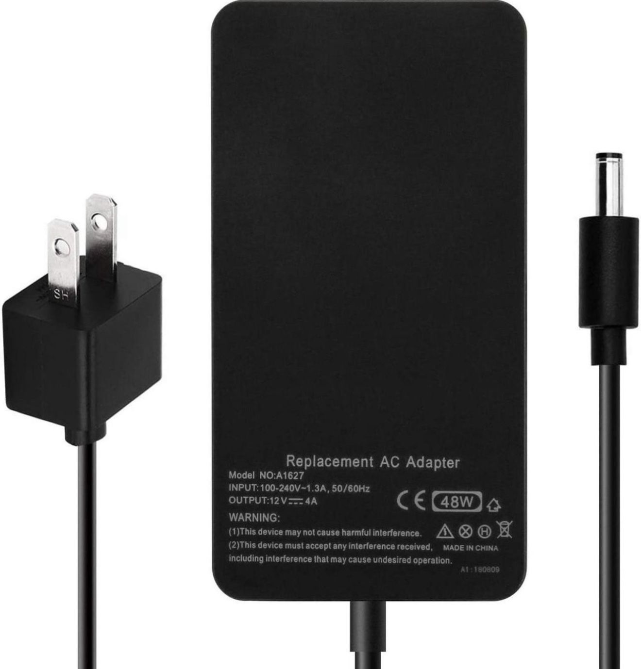 48W 12V 4A 1627 AC Adapter Charger Replacement for Microsoft Surface Pro 3 Docking Station 1664 Power Supply Transformer with Power Cord