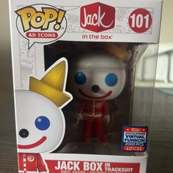 ONLY 2000 PIECES VAULTED LE EXCLUSIVE Jack Box in Tracksuit Funko Pop #101 Ad