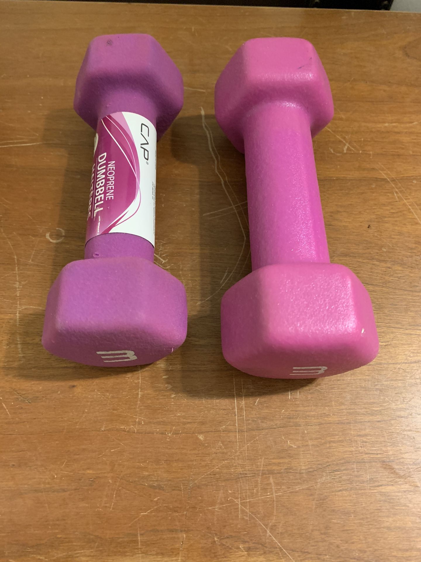 3 pound dumbbells