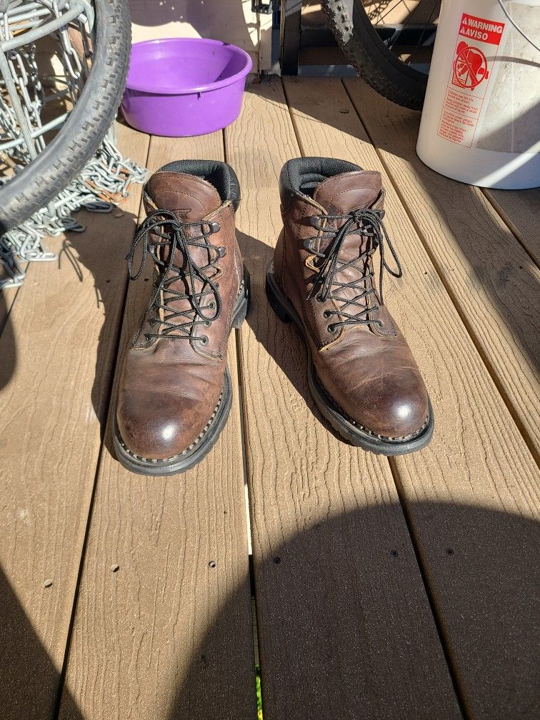 Red Wing Leather Construction Boot Men's 10.5D (ASTM F 2892-11 EH)