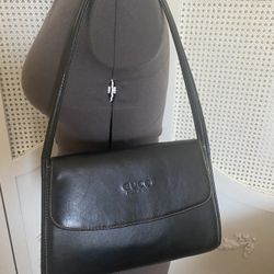 Vintage STYLE Classic Faux Leather Black Purse Handbag 