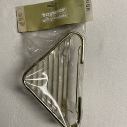 Taymor Corner Utility Basket, Sold Brass, 05-PB1086M, 7” x 9”