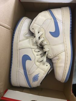 Jordan’s baby blue and white ones