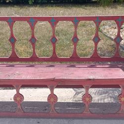 Antique Solid Wood Bench (Project Piece)