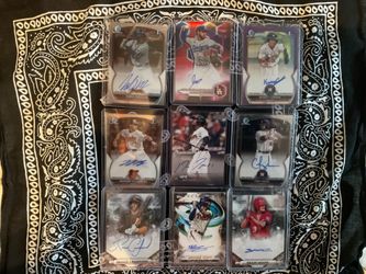 ⚾️Baseball Prospect Autograph Card Lot – 9 Cards / Numbered Autos Included⚾️