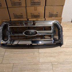 2015 2016 2017 Ford F150 F-150 (contact info removed)60 Grille Chrome Grill OEM