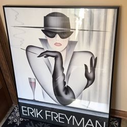 ERIK FREYMAN  “LA MYSTERIEUSE”  POSTER -1985