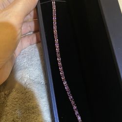 Lovely Rose de France amethyst Tennis Bracelet - New